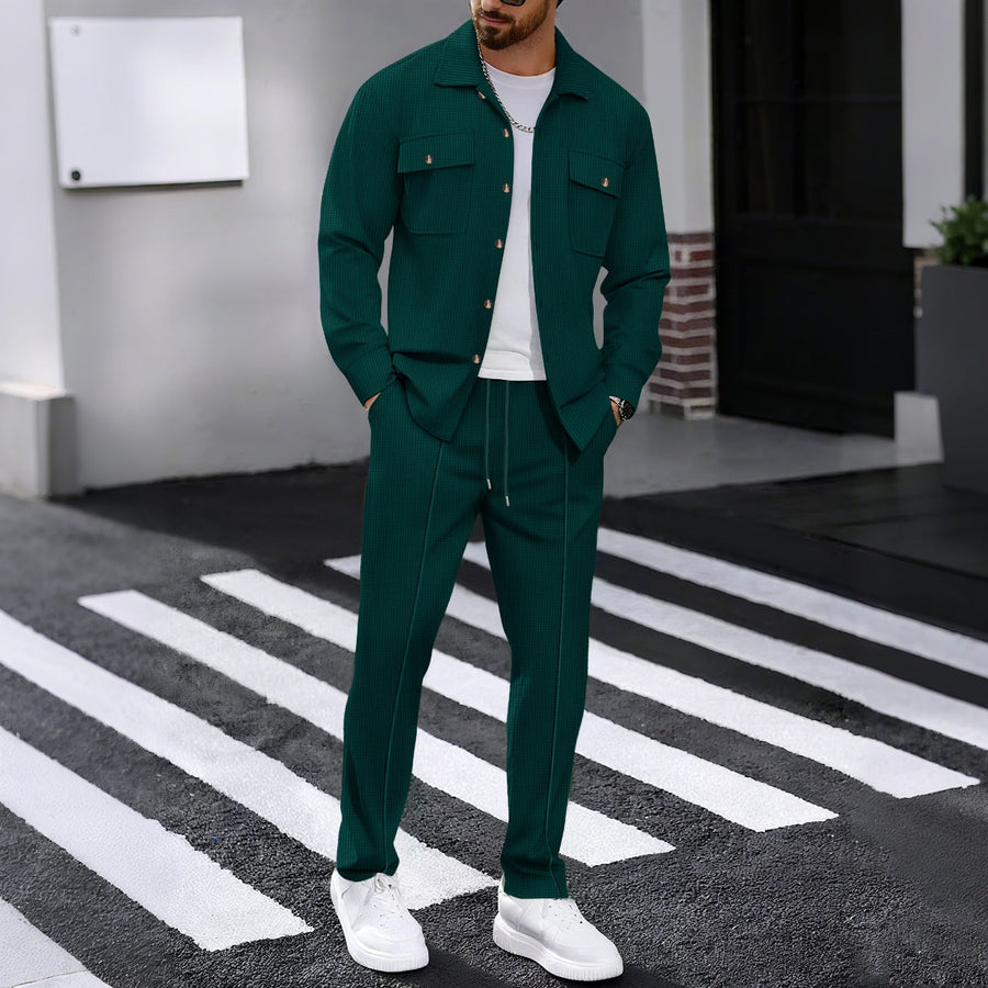 Übergangsjacke Herren | Jacke Herren | 2-teilig & geprägt für klaren Look