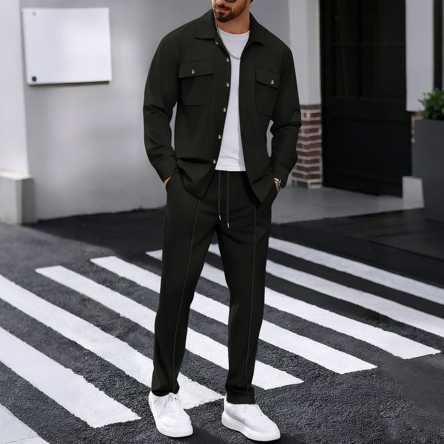 Übergangsjacke Herren | Jacke Herren | 2-teilig & geprägt für klaren Look
