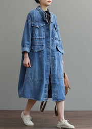 Caroline | Vintage-Denimmantel mit Knöpfen