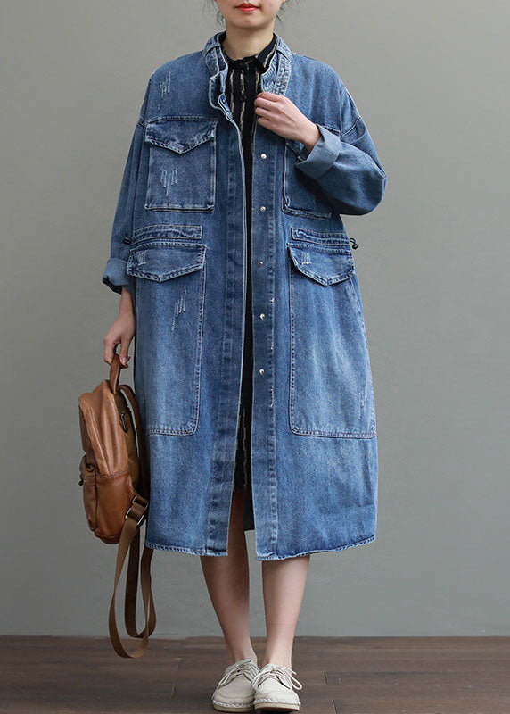 Caroline | Vintage-Denimmantel mit Knöpfen