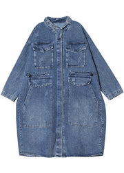 Caroline | Vintage-Denimmantel mit Knöpfen