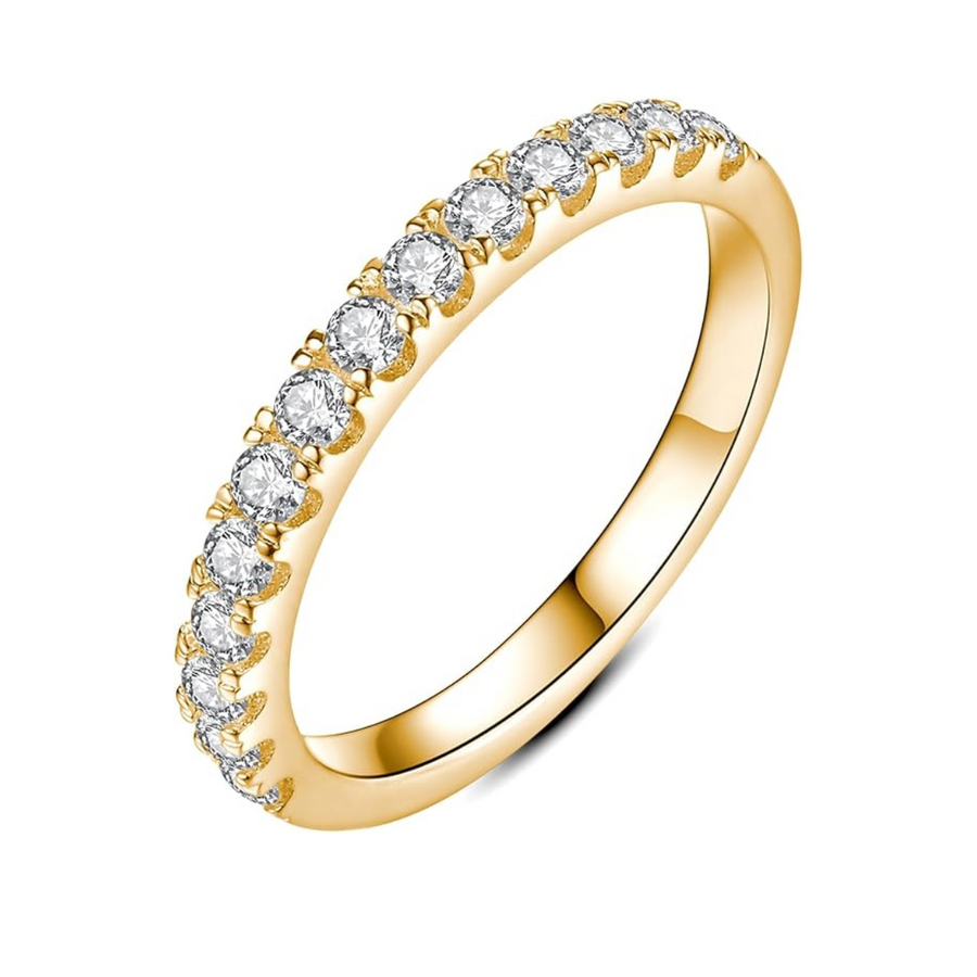 Moissanit Ehering | Gold