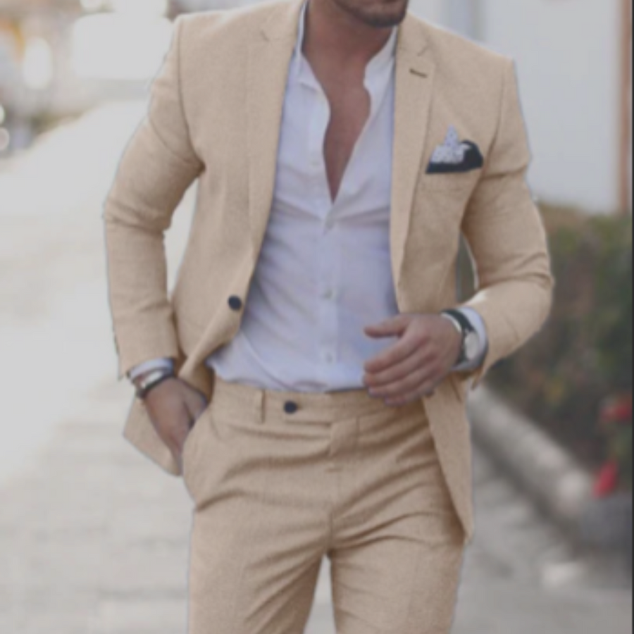 Herren Trendigen Tailored Fit Hochzeitsgast Anzug | Zweiteilig