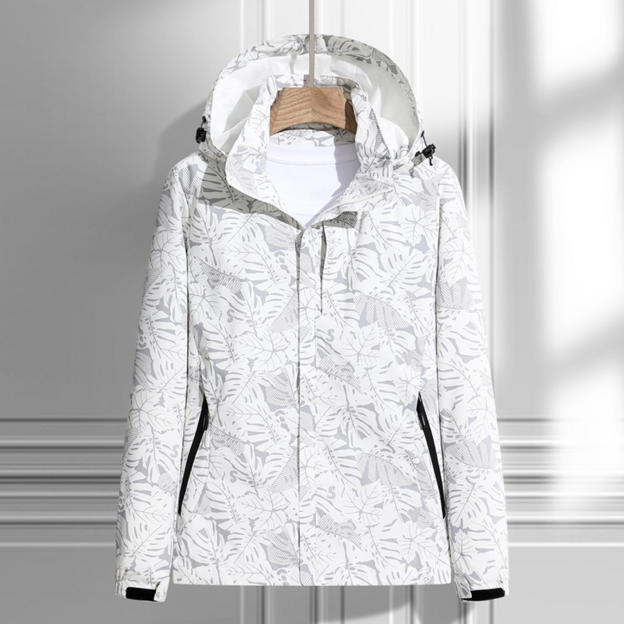 Damen Kapuzen-Regenjacke | Reißverschluss