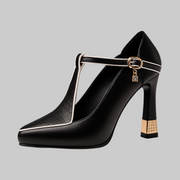 Avitia – Pumps Mit T-Riemchen Hohem Absatz Und Schnalle