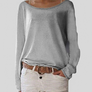 Blanka – feinstrickpullover mit rundhalsausschnitt
