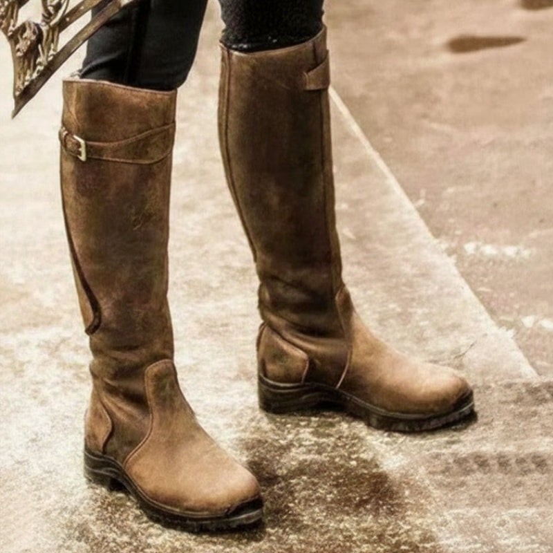 Keshia – Wasserdichte Lederstiefel