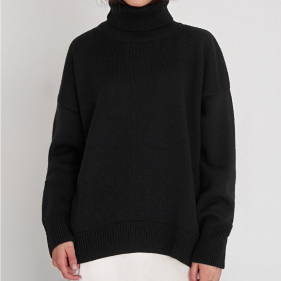 Damen Lockerer Rollkragenpullover | Winter