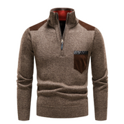 Lässiger Langarmpullover Mit Halbem Reißverschluss Für Herren | Winter