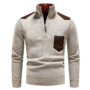 Lässiger Langarmpullover Mit Halbem Reißverschluss Für Herren | Winter