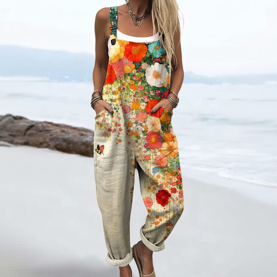 Wildflower Breeze Jumpsuit – Blumiges Sommerkleid für Damen