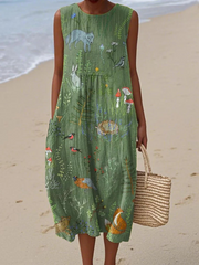 Elisa | Strandkleid mit künstlerischem Ausdruck