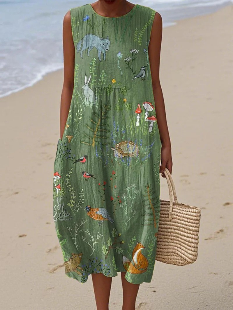 Elisa | Strandkleid mit künstlerischem Ausdruck