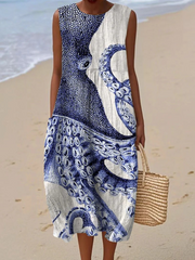 Elisa | Strandkleid mit künstlerischem Ausdruck