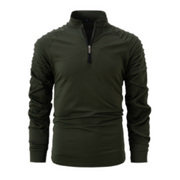 Herren Langarm Halbzip Pullover | Winter