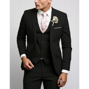 Slim Fit 3-Teiliger Hochzeitsgast Anzug für Herren | Formell