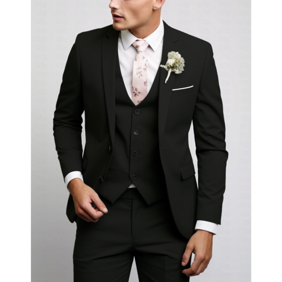 3-Teiliger Hochzeitsgastanzug Für Herren | Slim Fit