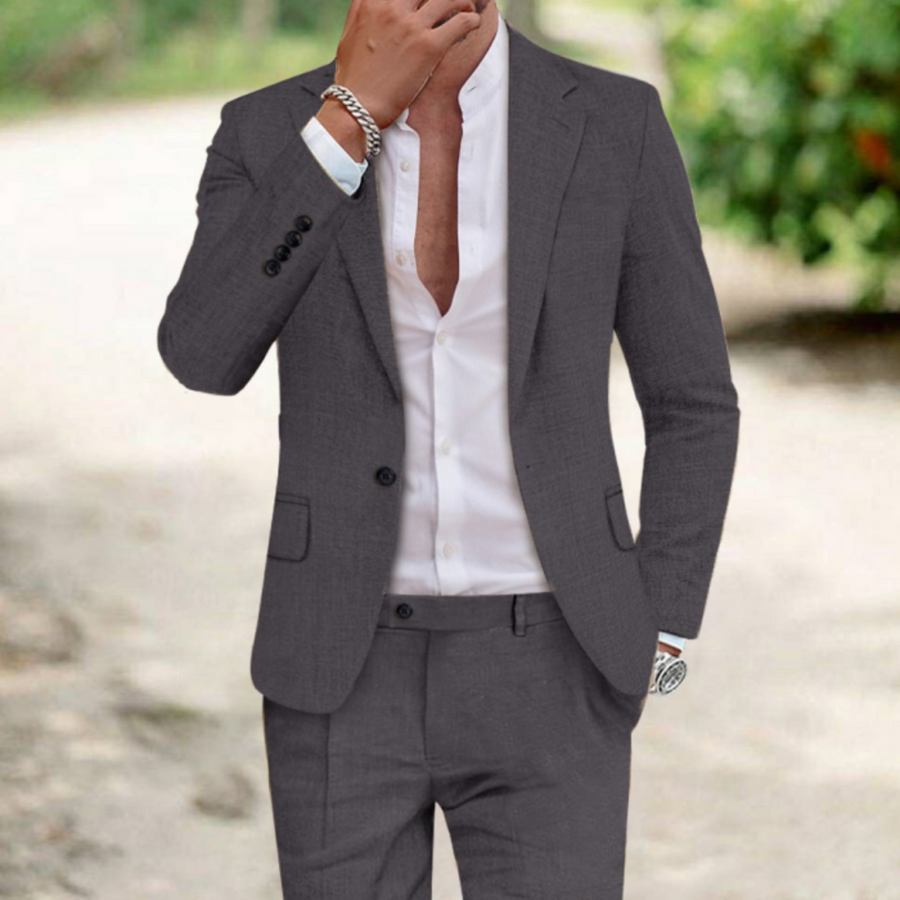 Herren Trendigen Tailored Fit Hochzeitsgast Anzug | Zweiteilig