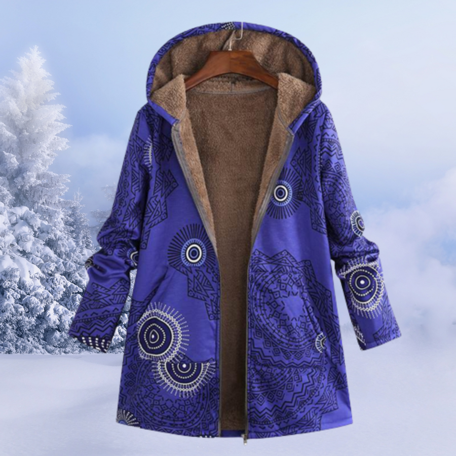 Damen Jacke Mit Blumenmuster | Winter