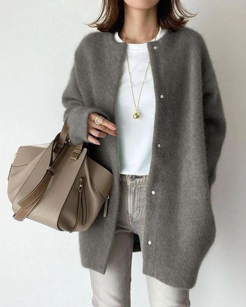 Gemütlicher Herbst Cardigan für Damen im Lässigen Stil