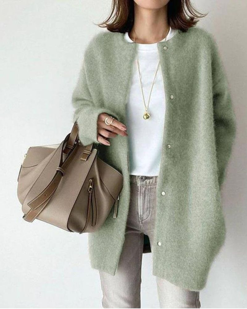 Gemütlicher Herbst Cardigan für Damen im Lässigen Stil