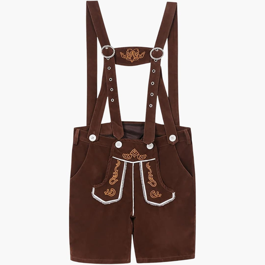Kniebund Trachtenhose mit Hosenträgern für Herren - Oktoberfest 2025