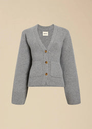 V-Ausschnitt Strickjacke mit Eleganter Struktur