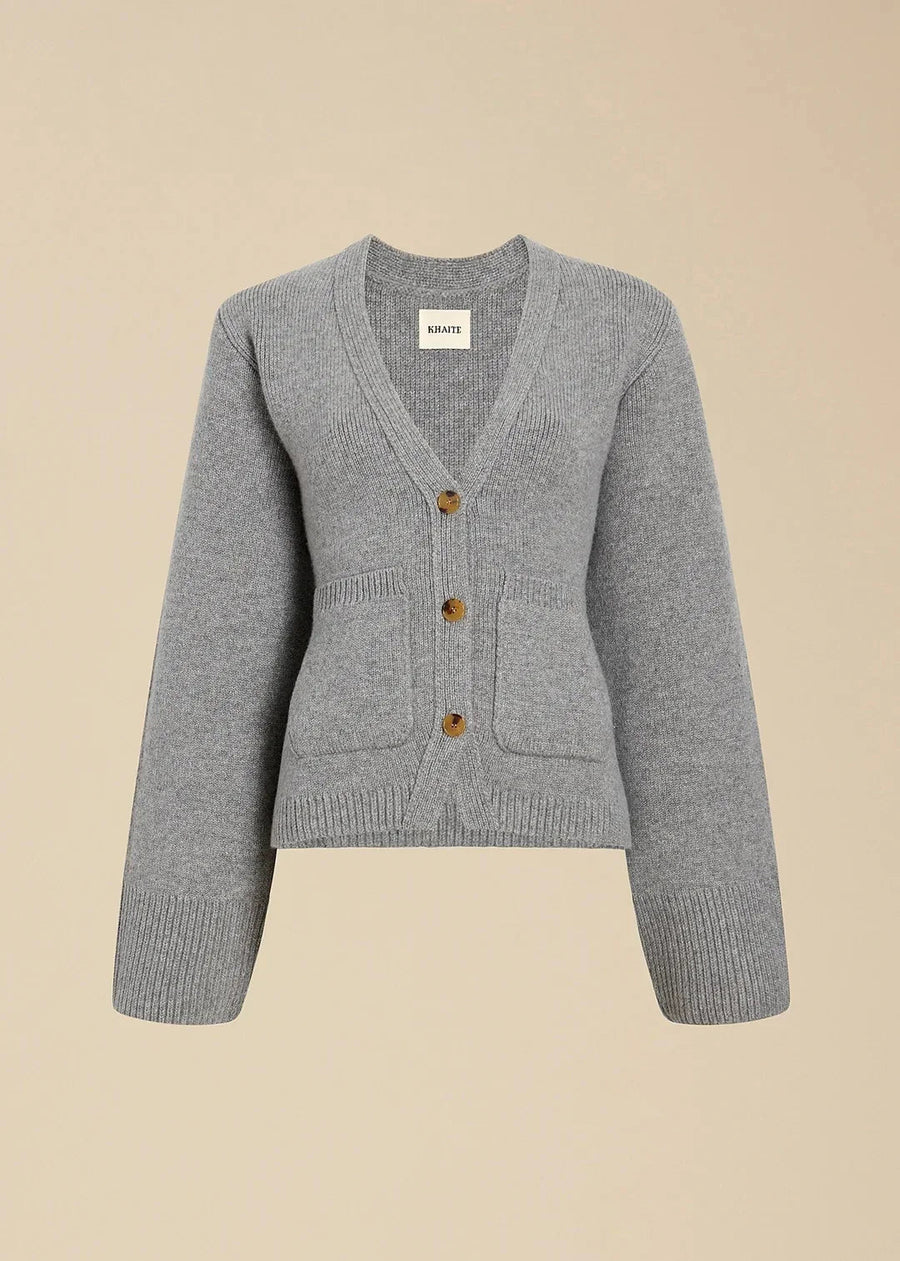 V-Ausschnitt Strickjacke mit Eleganter Struktur