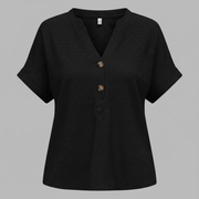 Top con scollo a V donna | Maglia casual da donna