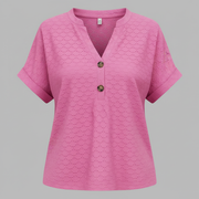 Top con scollo a V donna | Maglia casual da donna