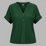 Top con scollo a V donna | Maglia casual da donna