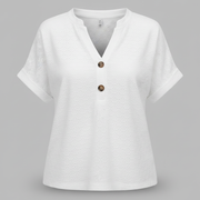 Top con scollo a V donna | Maglia casual da donna