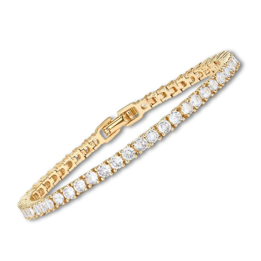 Valeria | Bracciale tennis con moissanite e placcatura oro