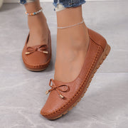 Velurette™ – Elegante Damen Loafer mit Schleifen-Design