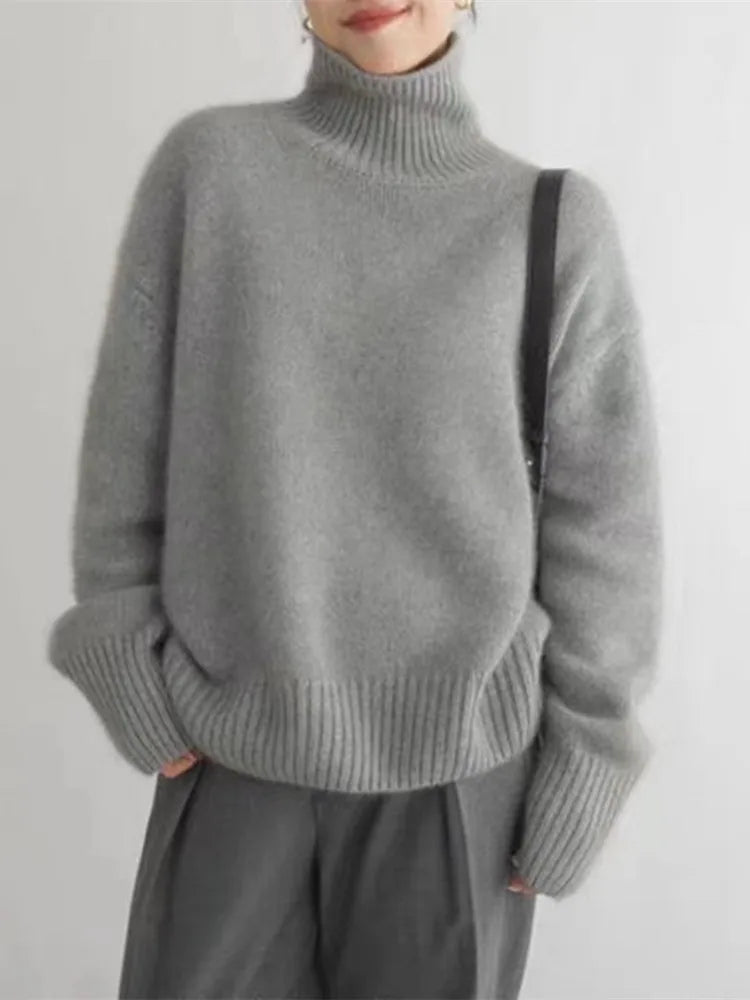 Zora | Eleganter Rollkragenpullover für Damen Freizeit