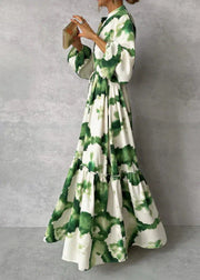 Elegantes Grünes Maxi-Kleid für besondere Anlässe