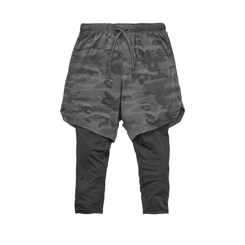Vexon | Atmungsaktive Kompressionshose für Herren 2-in-1