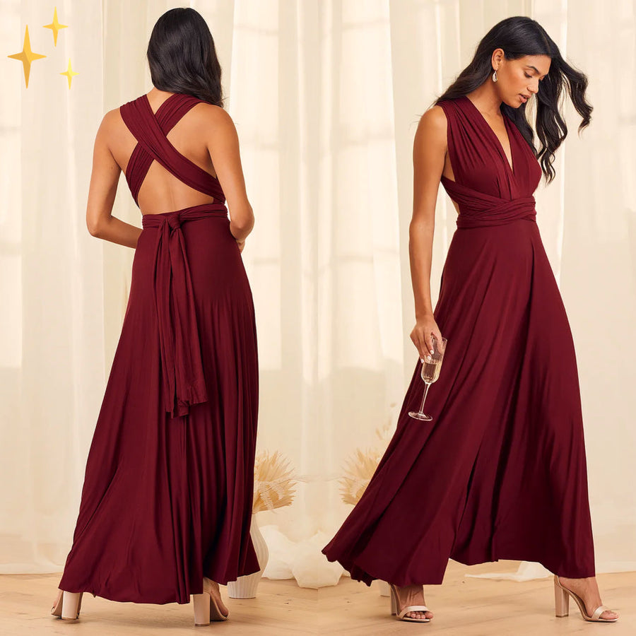 Vielseitiges Wickelkleid Multiway Design | Damenkleid