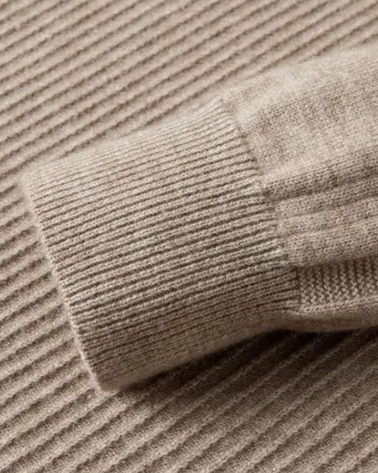 VILHELM™ | BASIC-PULLOVER MIT HALBEM REIẞVERSCHLUSS