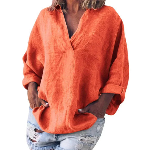 Vita- Langarm T-Shirt Mit Selbstbewusstem Stil