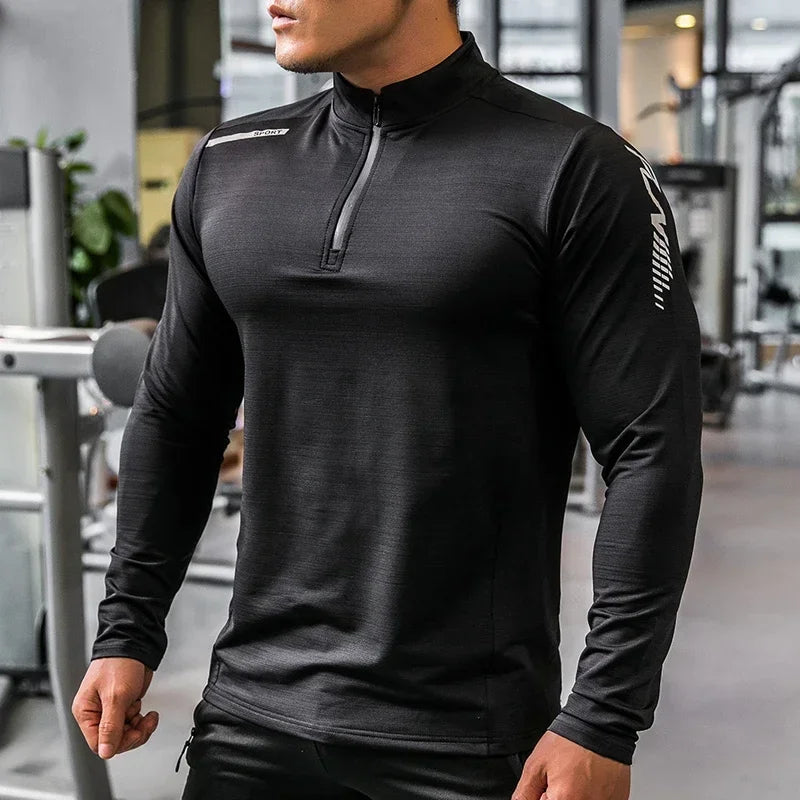 Texaro | Atmungsaktives Kompressionsshirt für Herren Langarm