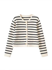 Elegante Langarm-Strickjacke für entspannte Outfits