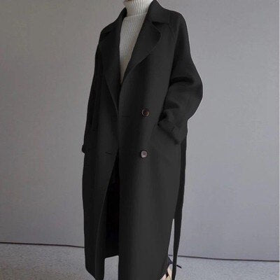 Trenchcoat Damen Lang Elegant | Wintermantel Klassisch