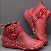 Wasserdichte Damen-Stiefeletten zum Hineinschlüpfen mit Gummisohle