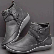 Wasserdichte Damen-Stiefeletten zum Hineinschlüpfen mit Gummisohle