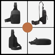 Wasserabweisende Canvas-Umhängetasche – Praktische Crossbody-Tasche für Herren zum Reisen und Wandern, kompakt und mit verstellbarem Tragegurt