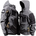 nur graue Jacke
