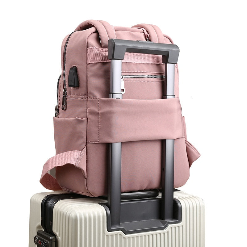 Wasserabweisender Laptop-Rucksack mit USB-Anschluss – multifunktional und geräumig für Damen und Herren