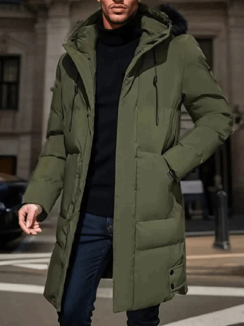 Herren Winterparka Mit Langarm | Mit Kapuze
