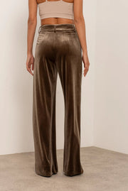 Weite Hose Damen | Samt-Palazzo & Eleganter High-Waist-Schnitt